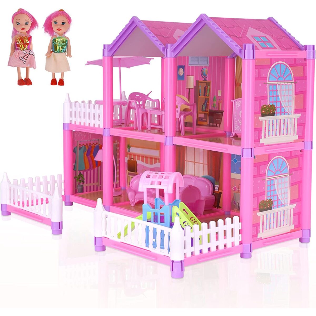 Upgrade Girl Dollhouse Toy House With Accessories And Furniture Kids dyson-special-edition-supersonic-hair-dryer-in-blue-blush-dillard-s