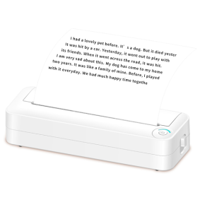 VILINICE Wireless Printer, A4 Portable Bluetooth Thermal Inkless Printer with APP, Compatible with Android iOS Phones & Laptops