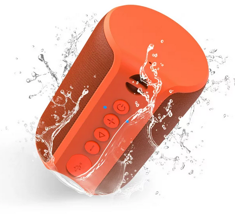 VILINICE Bluetooth Speaker Portable, IPX7 Waterproof Wireless Outdoor Speaker, TWS Pairing,12H Playtime-Orange
