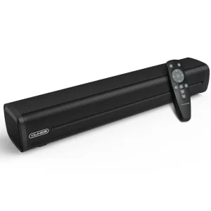 VILINICE TV Soundbar, 16 inch Sound Bar with Subwoofer, Wired & Wireless Bluetooth 5.0 Audio Soundbar, TV Speaker with 3 Mode, Optical/Aux/RCA Connection, Remote Control Home Theater, Gaming