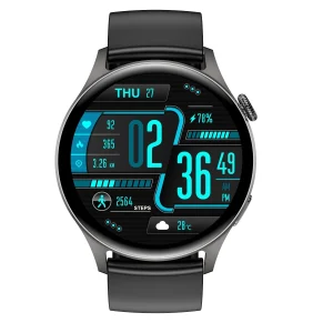VILINICE Smart watch (Black) Heart Rate Sleep Sports Monitor Notifications/Assisted GPS/ Workout Tracker/ Water Resistant/ iOS & Android Compatible