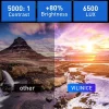 VILINICE Mini Projector, 6500L Movie Projector, 1080P and 240" LCD Display Supported, Home Theater Projector Compatible with TV Stick, PS4, HDMI, USB, VGA