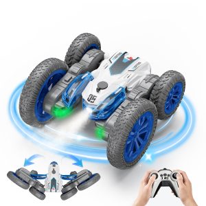 Remote Control Cars, RC Car Stunt with LED Lights, 360° Double-Sided RC Car, Indoor/Outdoor Rechargeable Electric Toy Cars