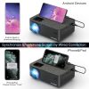 VILINICE Mini WiFi Projector, HD 1080P and 240" LCD Display, with Bluetooth for Home Cinema & Outdoor Movie