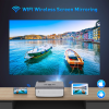 5G WiFi Bluetooth Projector, 8500L Native 1080P Projector with 100" Projector Screen, 4K and 300" LCD Display Supported Movie Projector, Home Theater Projector Compatible with iOS/Android