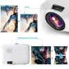 VILINICE Mini Projector, 6500L Movie Projector, 1080P and 240" LCD Display Supported, Home Theater Projector Compatible with TV Stick, PS4, HDMI, USB, VGA