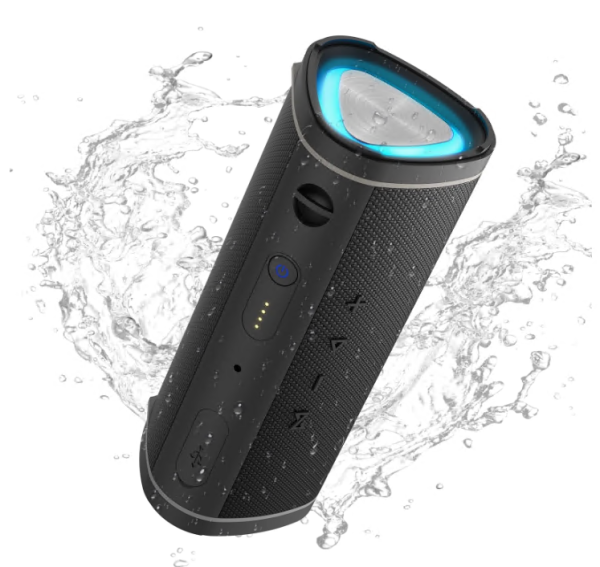VILINICE Bluetooth Speaker Portable, Waterproof Speaker IPX6, Wireless Speaker with Colorful Lights, Bluetooth 5.3, Mircrophone, TWS Pairing,L60