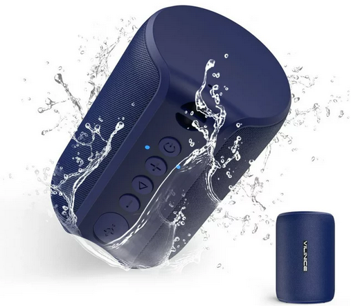 VILINICE Bluetooth Speaker Portable, IPX7 Waterproof Wireless Outdoor Speaker, TWS Pairing and 12H Playtime, Blue