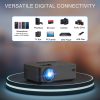VILINICE Mini WiFi Projector, HD 1080P and 240" LCD Display, with Bluetooth for Home Cinema & Outdoor Movie