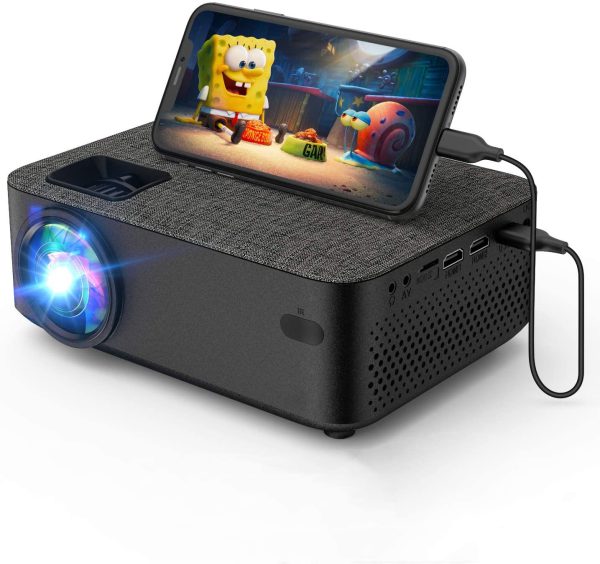VILINICE Mini WiFi Projector, HD 1080P and 240" LCD Display, with Bluetooth for Home Cinema & Outdoor Movie