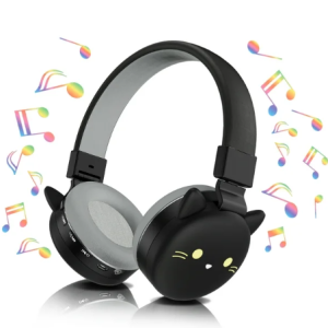 VILINICE Kids Headphones with Microphone, Bluetooth Wireless Cat Ear Headset, School, Phone, Tablet, Laptop