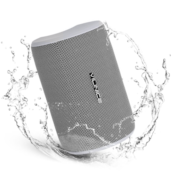 VILINICE Bluetooth Speaker Portable, IPX7 Waterproof Wireless Outdoor Speaker, TWS Pairing and 12H Playtime, Grey