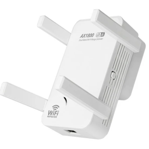 VILINICE WIFI Extender WIFI6, 1800Mbps, 9600sq.ft with Ethernet Port, 128 Devices Support, Dual Band 2.4GHz & 5GHz WIFI Signal Booster, Internet Extender, Internet Booster for Smart Home