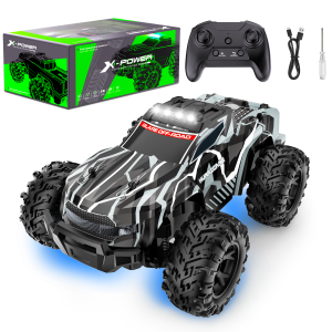 VILINICE Rc Car, Remote Control Monster Truck, Fast Car with LED Headlight, Gifts for Kid and Adults