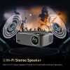 VILINICE Native 1080P Projector, 2022 Upgraded 7500 Lux Outdoor Movie Projector with 100" Projector Screen, Home Theater Projector Compatible with TV Stick, HDMI, USB, VGA