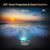 VILINICE Native 1080P Projector, 2022 Upgraded 7500 Lux Outdoor Movie Projector with 100" Projector Screen, Home Theater Projector Compatible with TV Stick, HDMI, USB, VGA
