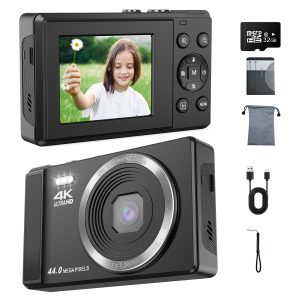 VILINICE 4K Digital Camera,Ultra HD 16x Zoom Video & Photo Camera up to Support 128G SD Card