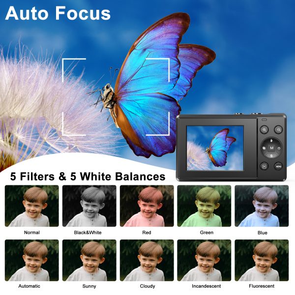 VILINICE 4K Digital Camera,Ultra HD 16x Zoom Video & Photo Camera up to Support 128G SD Card