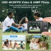 VILINICE 4K Digital Camera,Ultra HD 16x Zoom Video & Photo Camera up to Support 128G SD Card